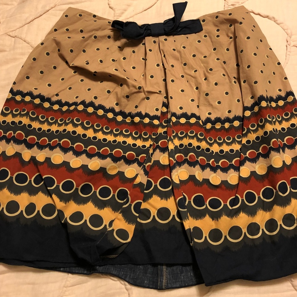 Anthropologie patterned skirt